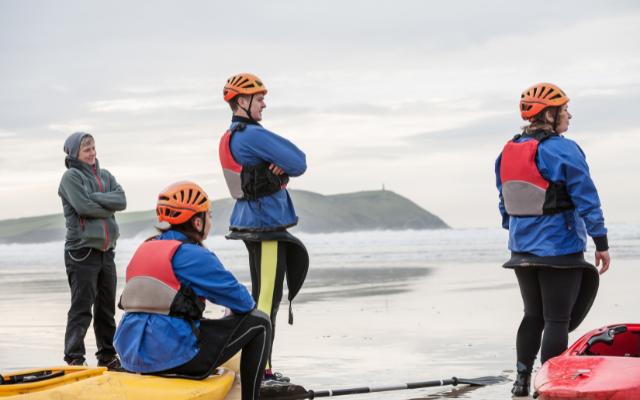 Sea Kayaking in Cornwall at Polzeath Beach